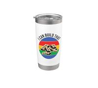 Je peux construire ce bloc de construction Building Brick Builder Kids Gobelet isotherme en acier inoxydable double paroi