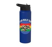 Je peux construire ce bloc de construction Building Building Brick Builder Stainless Steel Insulated Water Bottle