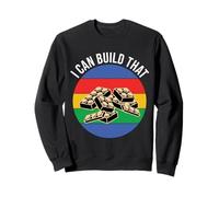 Je Peux Construire ce Bloc de Construction Building Building Brick Builder Sweatshirt