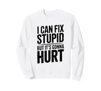 Je Peux corriger des Choses stupides mais ça va Faire Mal à l'humour Sweatshirt