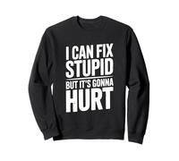 Je Peux corriger des Choses stupides mais ça va Faire Mal à l'humour Sweatshirt