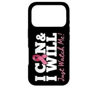 Je Peux et Je Vais Battre Un Guerrier du Cancer du Sein, Regardez-Moi Coque pour iPhone 17 Pro