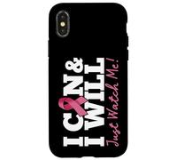 Je Peux et Je Vais Battre Un Guerrier du Cancer du Sein, Regardez-Moi Coque pour iPhone X/XS