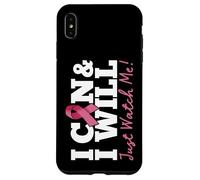 Je Peux et Je Vais Battre Un Guerrier du Cancer du Sein, Regardez-Moi Coque pour iPhone XS Max