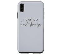 Je Peux Faire des Choses Difficiles : Le Pouvoir féministe des Filles et l'autonomisation des Femmes Coque pour iPhone XS Max