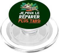 Je Peux Le Réparer Plus Tard Paresseux Hilarant De Sommeil PopSockets PopGrip pour MagSafe
