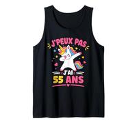Je Peux Pas J’AI 55 Ans Licorne Anniversaire Fille 55 Ans Débardeur