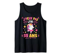 Je Peux Pas J’AI 55 Ans Licorne Anniversaire Fille 55 Ans Débardeur