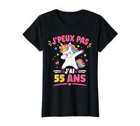 Je Peux Pas J’AI 55 Ans Licorne Anniversaire Fille 55 Ans T-Shirt