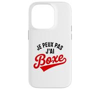 Je Peux Pas J’AI Boxe Humour Drôle Sport Combat Boxeur Coque pour iPhone 14 Pro