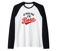Je Peux Pas J’AI Boxe Humour Drôle Sport Combat Boxeur Manche Raglan