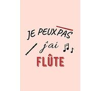 Je peux pas j’ai Flûte: Journal / Carnet de notes de 100 pages lignées / Original pour offrir à un joueur de Flûte / Hobby Sport Musique / Cadeau Noël ... / Famille Amis / Format moyen : 15,24 x 22,86