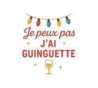 Je peux pas j’ai Guinguette: Cadeau humoristique pour les amoureux de la guinguette, danse et musique festive