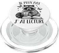 Je Peux Pas J' AI Lecture Cadeau Lectrice Raton Laveur Boho PopSockets PopGrip pour MagSafe
