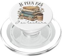 Je Peux Pas J’ AI Lecture Cadeau Livre Fleurs Boho Lectrice PopSockets PopGrip pour MagSafe