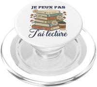 Je Peux Pas J’ AI Lecture Cadeau Livre Fleurs Boho Lectrice PopSockets PopGrip pour MagSafe
