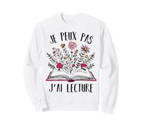 Je Peux Pas J' Ai Lecture Cadeau Livre Pour Lectrice Sweatshirt
