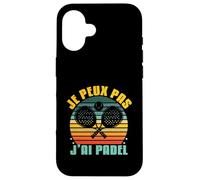 Je Peux Pas j’AI Padel Humour Sportif rétro Vintage Coque pour iPhone 16