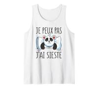 Je Peux Pas J’AI Sieste Panda Fatigué Mignon Humour Paresse Débardeur
