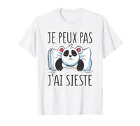 Je Peux Pas J’AI Sieste Panda Fatigué Mignon Humour Paresse T-Shirt