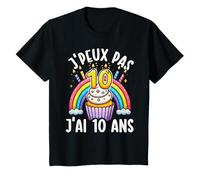 Je Peux Pas J'ai 10 Ans Anniversaire Humour Drole Kawaii T-Shirt
