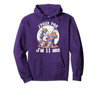 Je Peux Pas J'Ai 11 Ans Anniversaire Licorne Fille Pinata Sweat à Capuche