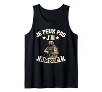 Je Peux Pas J'ai Airsoft Humour Softair Airsofteur Air Soft Débardeur