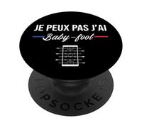 Je Peux Pas J'Ai Baby-Foot De Joueur De Babyfoot Drôle PopSockets PopGrip Adhésif