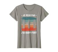 Je Peux Pas J'Ai Baby-Foot T-Shirt, Femme, Ardoise, S