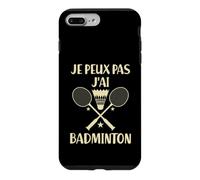 Je Peux Pas J'Ai Badminton Phrase Drôle Cadeau Badiste Coque pour iPhone 7 Plus/8 Plus