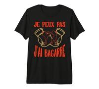 Je Peux Pas J'Ai Bagarre Art Martial Sport Boxe Cadeau T-Shirt Haut de Gamme