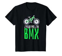Je Peux Pas J'Ai BMX - idée Cadeau Humour drôle Cycliste T-Shirt, Enfant, Noir, 2 Ans
