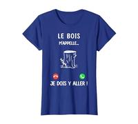 Je Peux Pas J'Ai Bois T-Shirt, Femme, Bleu Royal, M