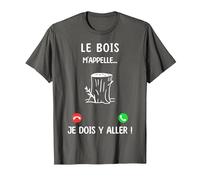 Je Peux Pas J'Ai Bois T-Shirt, Homme, Asphalte, L