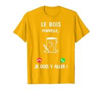 Je Peux Pas J'Ai Bois T-Shirt, Homme, Doré Vif, 3XL