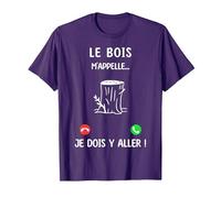 Je Peux Pas J'Ai Bois T-Shirt, Homme, Violet, M