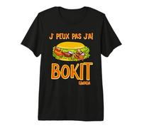 Je Peux Pas J'Ai Bokit Humour Guadeloupe T-Shirt Haut de Gamme