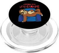 Je Peux Pas J'Ai Canapé Sieste Humour Paresseux Fainéant PopSockets PopGrip pour MagSafe