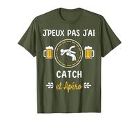 Je Peux Pas J'Ai Catch T-Shirt, Homme, Olive, XXL