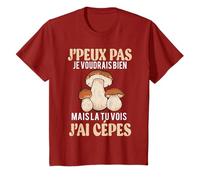 Je Peux Pas J'Ai Cèpes Humour Champignon Cèpes Cadeau Cèpes T-Shirt