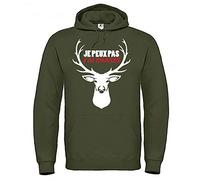 je peux pas j'ai chasse Sweat Homme à Capuche de très Bonne qualité Cadeau fête des pères, Cadeau de noël