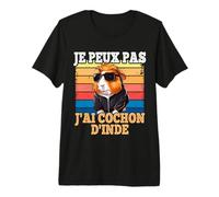 Je Peux Pas J'Ai Cochon d'Inde Humour Dinde Mignon Vintage T-Shirt Haut de Gamme