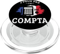Je Peux Pas J'Ai comptabilité compta Comptable Humour PopSockets PopGrip pour MagSafe