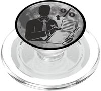 Je Peux Pas J'Ai comptabilité compta Comptable Lune PopSockets PopGrip pour MagSafe