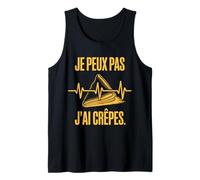 Je Peux Pas J'Ai Crepes Humour Gourmand idée Cadeau Débardeur