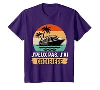 Je Peux Pas J'Ai Croisière T-Shirt, Enfant, Violet, 4 Ans