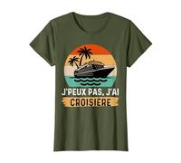 Je Peux Pas J'Ai Croisière T-Shirt, Femme, Olive, L