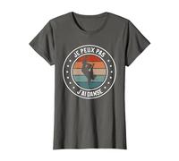 Je Peux Pas J'Ai Danse Danseur Danser T-Shirt, Femme, Asphalte, XXL