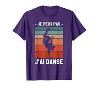 Je Peux Pas J'Ai Danse Danseur Danser T-Shirt, Homme, Violet, L