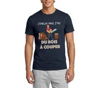 Je Peux Pas J'Ai du Bois À Couper Drôle Bûcheron T Shirt Homme